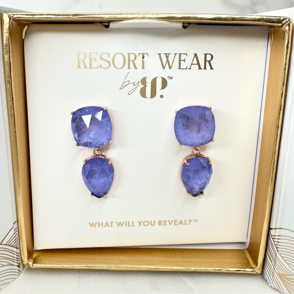 Bomb Party Resort Wear Palms of Paradise Earrings ER24579 NWT